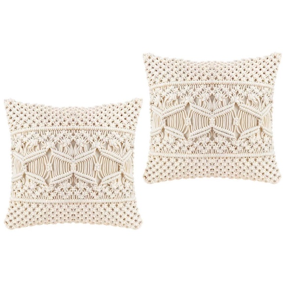 Other - Throw Pillow Cover Macrame Cushion Case Set of 2